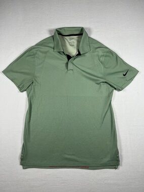 Nike Dri-Fit ADV Tiger Woods Golf Polo Green DA2995-017 Men's Size S